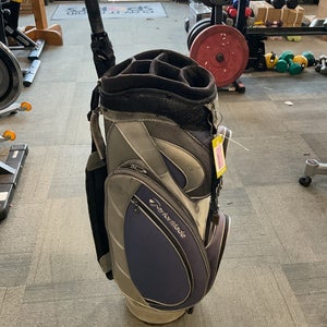 Used Taylormade 6 WAY CART BAG Mens Cart Bag Grey 11614-S000239601