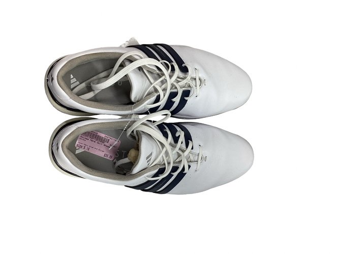 Used Adidas Mens Golf Shoes Navy Blue And Silver Senior 10 11613-S000185448