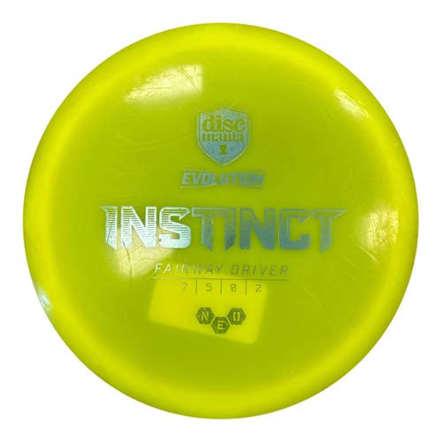 Used Discmania NEO INSTINCT Disc Golf Driver Yellow 173g 11450-S000524354