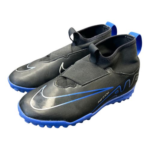 Used Nike MERCURIAL SUPERFLY 9 ACADEMY Soccer Turf Shoes Black Junior 04 11450-S000524336