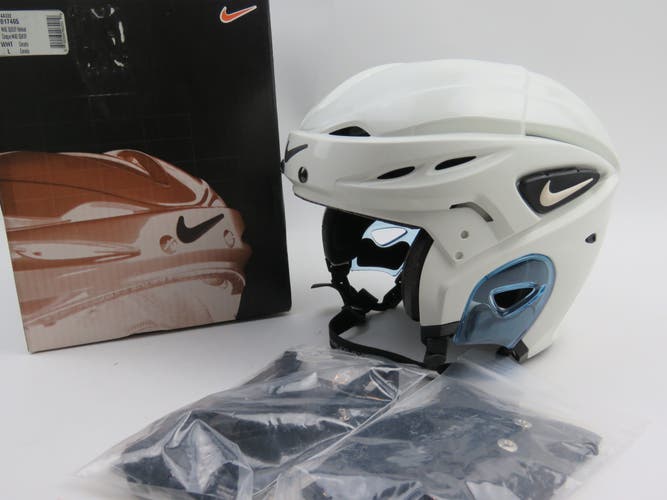 Nike Quest Hockey Player Helmet White Senior Large Lemieux Rare! * New Old Stock