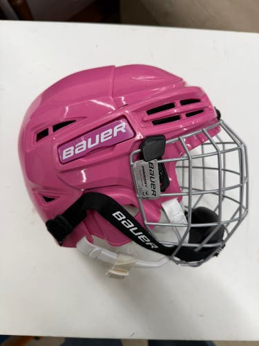 Bauer Prodigy Youth Hockey Helmet Pink