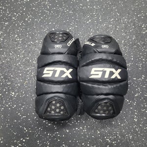 Used STX CELL III Lacrosse Arm Pads/Guards Black MD 11849-S000041675