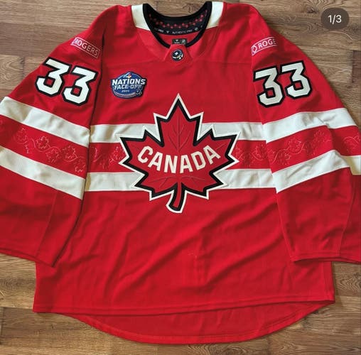 4 Nations Adin Hill game/bench worn jersey