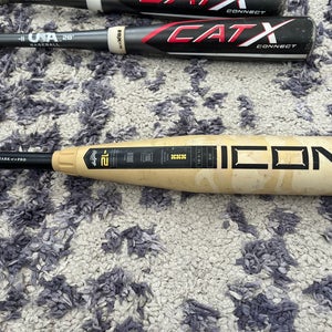 CRACKED 2025 Rawlings Icon Composite USABat Certified Bat (-12) 17 oz 29" (Used)