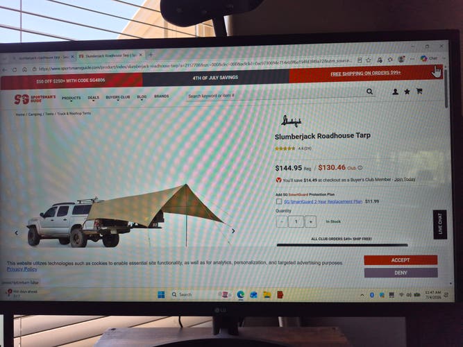 (New) Slumberjack Roadhouse Tarp