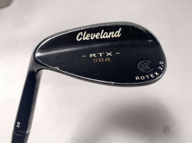 LEFTY Cleveland 588 RTX 2.0 Black Satin Gap Wedge GW 52* 10 DG Wedge LH
