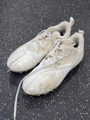Used Adidas Soccer Cleats White Junior 04.5 11849-S000041628