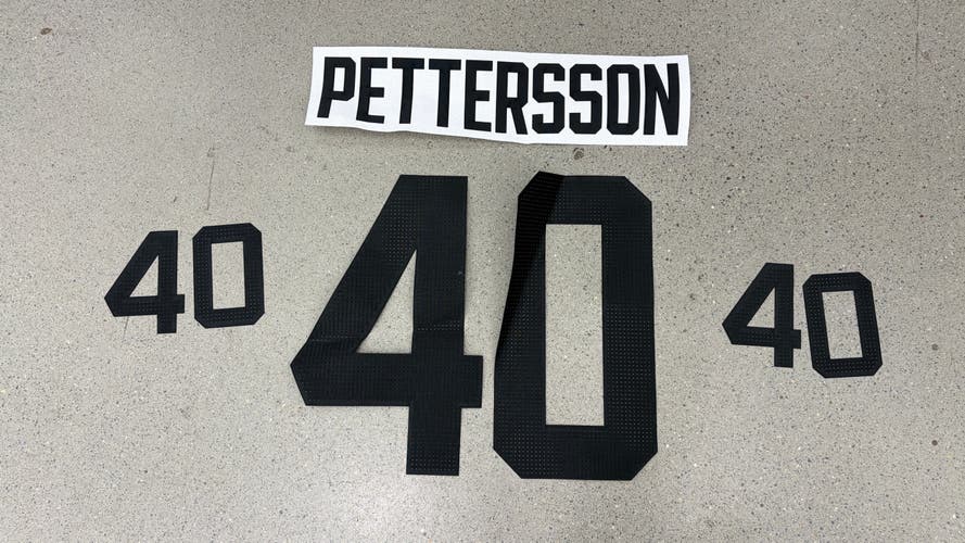 Elias Pettersson Black Number and Namebar Kit