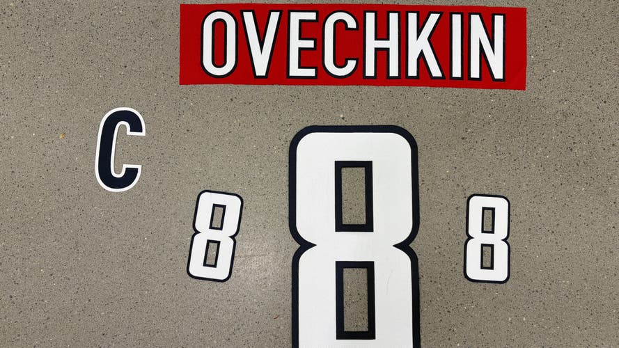 Ovechkin Washington Capitals Name and Number Kit with C