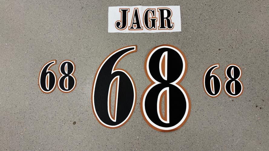 Jagr Washington Capitals Name and Number Kit