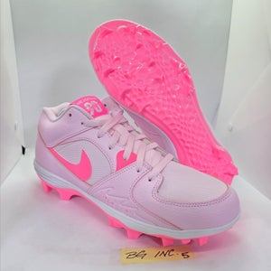 Jordan Stadium 90 Low MCS Baseball Cleats Pink Floam Glow HQ0210-600 Men's sz 10