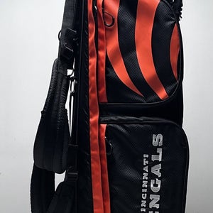 Wilson NFL Bengals Carry Bag Orange 4-Way Divide Dual Strap Golf Bag