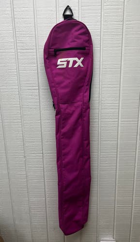 STX Lacrosse Player Stick Carry Bag Pink 45” Single Strap Equipment Tote