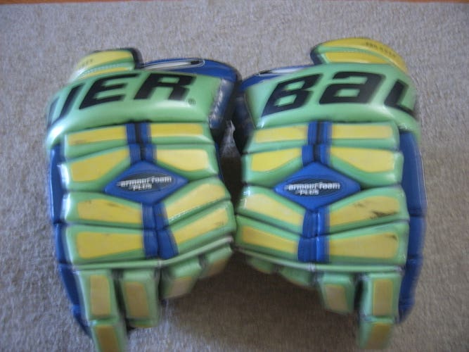 Rare Vintage Original Bauer Supreme 3000 Senior Hockey Gloves 14"