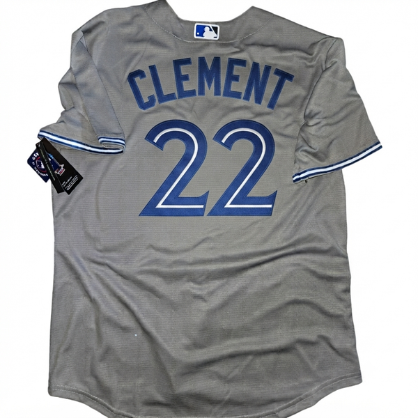 Toronto Blue Jays Gray 50th Patch Ernie Clement Jersey