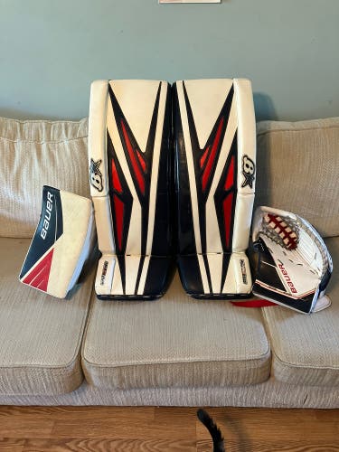 33" Brian's G3Netik Bauer Glove/Blocker Goalie Full Set (Used)