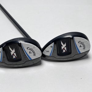Callaway XR 16 OS 5 & 6 Hybrid Set 27* 30* Bassara Ladies Graphite Womens RH