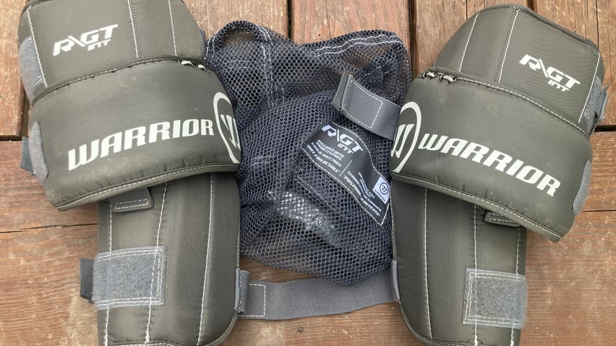 Warrior Ritual G7 Goalie Knee Guards - Intermediate (INT) - MINT / CLEAN