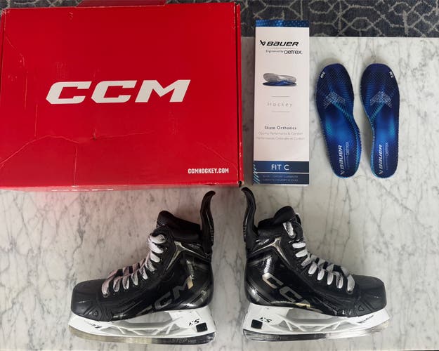 Black 2024 CCM Tacks XF Hockey Skates Regular Width Size 3.5 (Used)