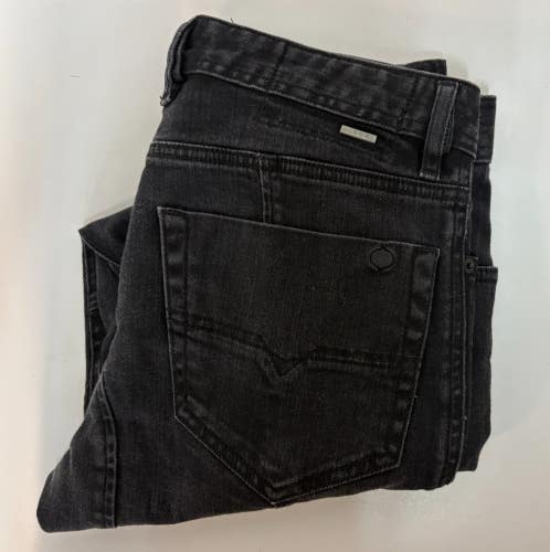 Diesel T-Ride Black Stretch Denim Structured Moto Jeans Size 30 x 30 EXCELLENT