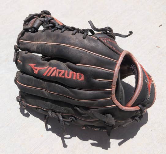 Mizuno GMVP1275PSE8 MVP Prime SE Outfield Baseball Glove 12.75", Right Hand Throw, BLACK-RED