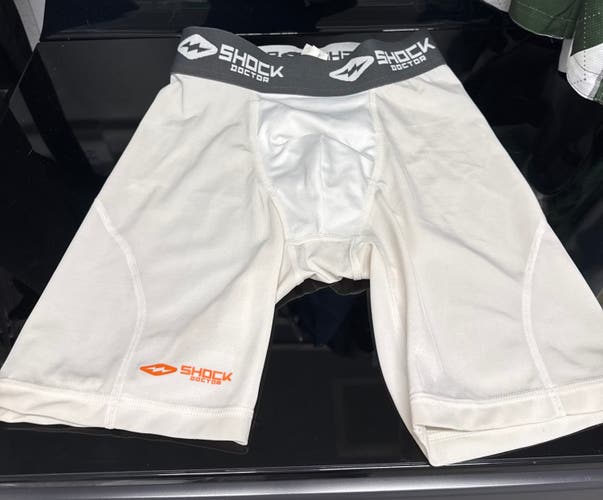White Small Men's Shock Doctor Compression (Used)