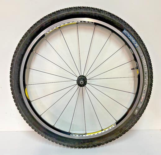Mavic CrossRoc 20-Spoke Tubeless Black Aluminum 26" QR Front Wheel Hutchinson