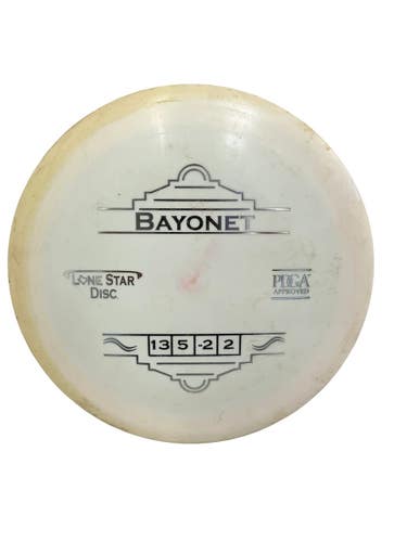Used Lone Star Disc BAYONET Disc Golf Driver White 159g 11692-S000153721