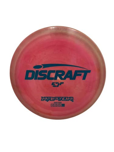 Used Discraft ESP RAPTOR Disc Golf Driver Red 174g 11692-S000153719