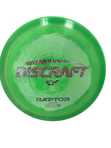 Used Discraft ESP RAPTOR Disc Golf Driver Green 171g 11692-S000153717