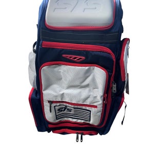 Used SMASH IT SPORTS BAT BACKPACK BB/SB Player Backpack White/Red/Navy 11835-S000209735