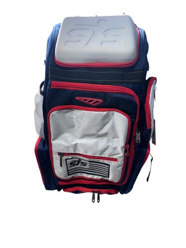 Used SMASH IT SPORTS BAT BACKPACK BB/SB Player Backpack White/Red/Navy 11835-S000209735