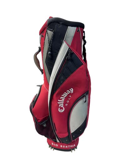 Used Callaway BIG BERTHA Mens Cart Bag Black And Red 11835-S000209860