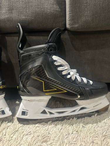 Black/Yellow 2026 CCM Vizion Hockey Skates Regular Width Pro Stock 8.5 (New)