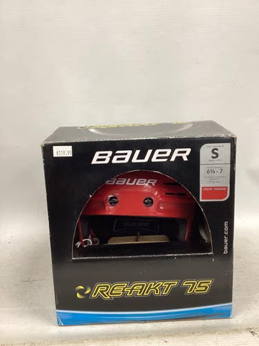 Used Bauer RE AKT 75 Hockey Helmet Only Red SM 11851-S000048637