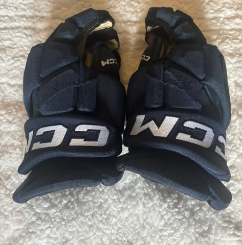 CCM JetSpeed FT1 Pro Stock Hockey Gloves 15" Navy Blue 35179
