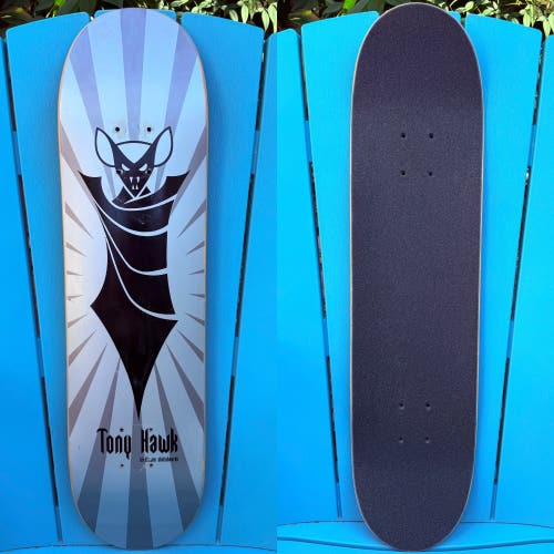 Vintage (2004) Birdhouse Skateboards - Tony Hawk Bat Icon Skateboard Deck 7.75”