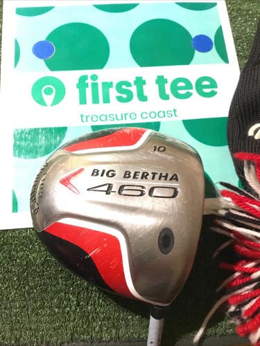 Callaway Big Bertha 460 10* Driver Stiff Aldila NVS 55 Graphite Shaft (45)