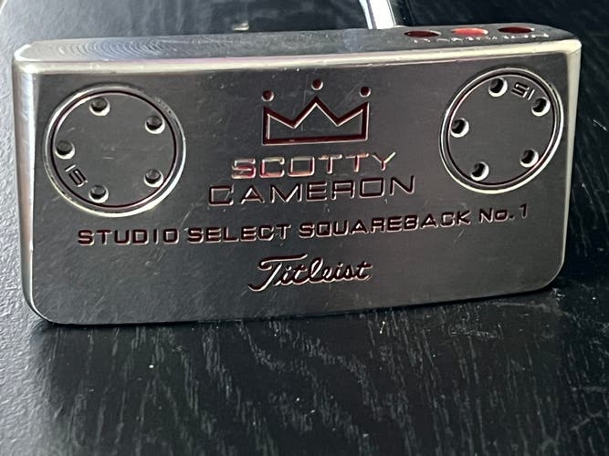 Titleist Scotty Cameron Studio Select Squareback No. 1 Putter RH 37.5" w/ HC
