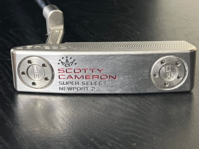 Scotty Cameron Super Select Newport 2 Putter LEFT HANDED 35" SS Pistol 2.0 w/ HC