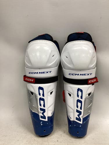 Used CCM NEXT Intermediate Shin Guards White 12" 11851-S000048510