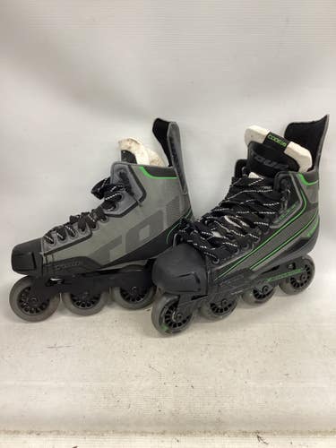 Used TOUR CODE 9 ROLLER BLADES Roller Hockey Skates Grey Senior 9 11851-S000048567