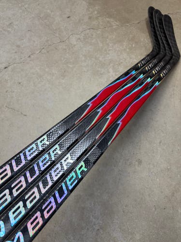 4 PACK 77 Flex P92 Senior Bauer Flylite Left Hand Hockey Stick NCAA Pro Stock (New)