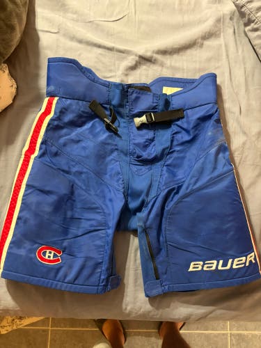 Montreal Canadiens Medium Bauer Supreme Pant Shell Pro Stock