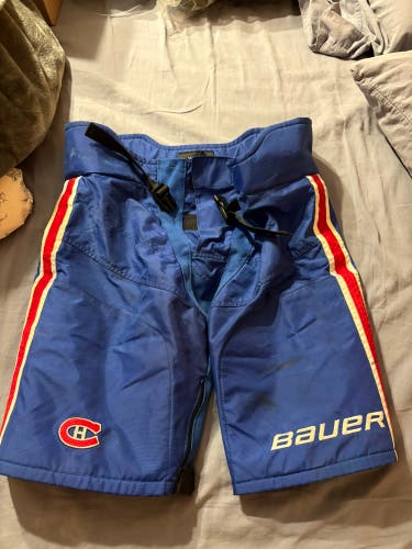 Montreal Canadiens XL Bauer Supreme Pant Shell Pro Stock