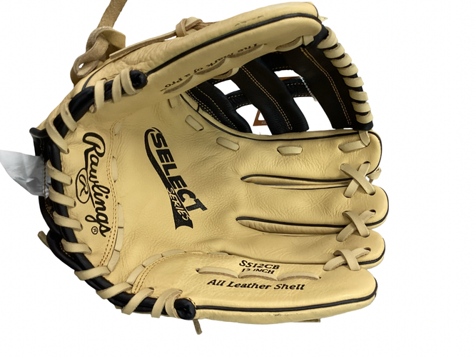 Used Rawlings SS12CB BB/SB Glove RH Throw Black 12" 11613-S000185565