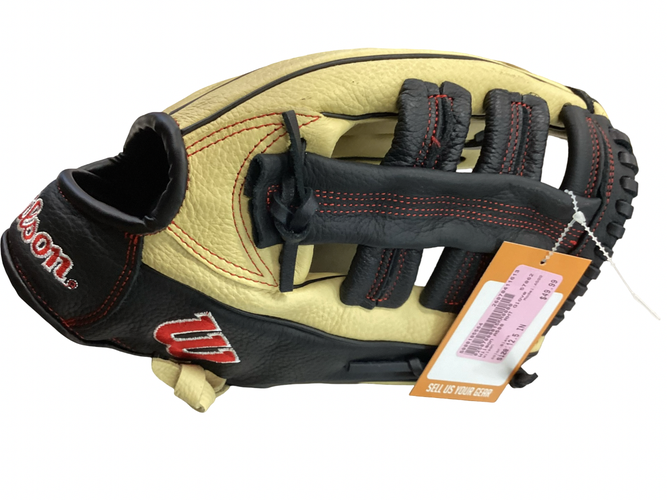Used Wilson A500 BB/SB Glove RH Throw Black 12 1/2" 11613-S000185564