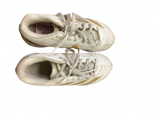 Used Adidas ADIZERO BB/SB Cleats White Junior 02 11613-S000185514