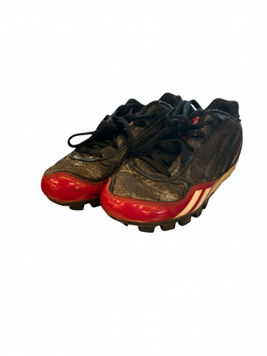 Used Adidas BASEBALL CLEATS BB/SB Cleats Black Youth 13.0 11682-S000134983
